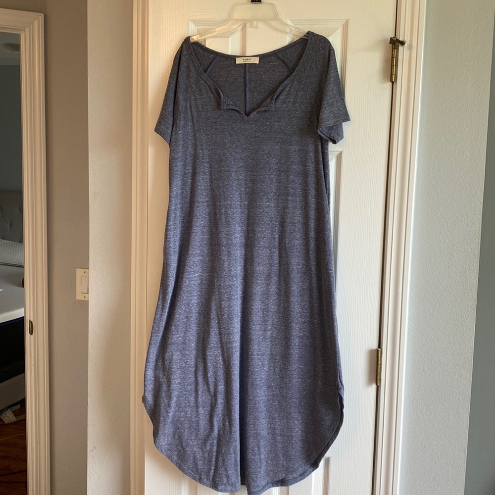 Blue midi dress